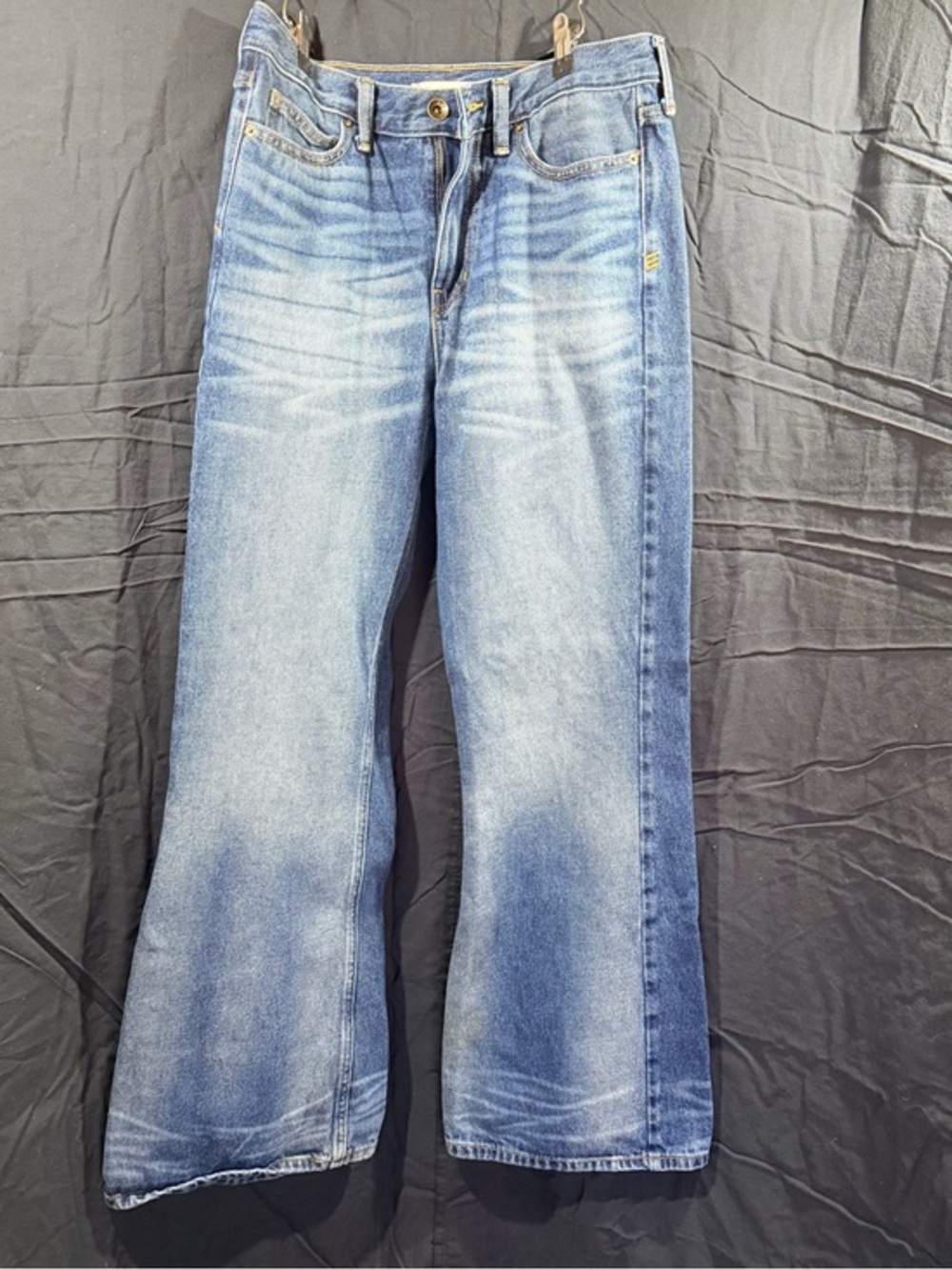 BDG Light Blue Faded Wide-Leg Jeans